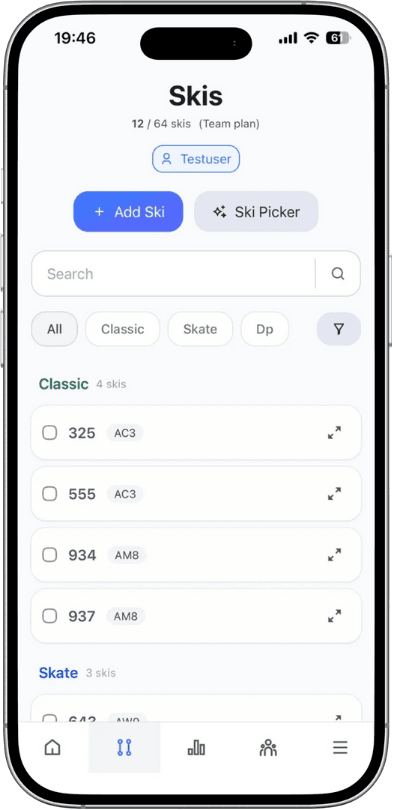 Ski library screenshot